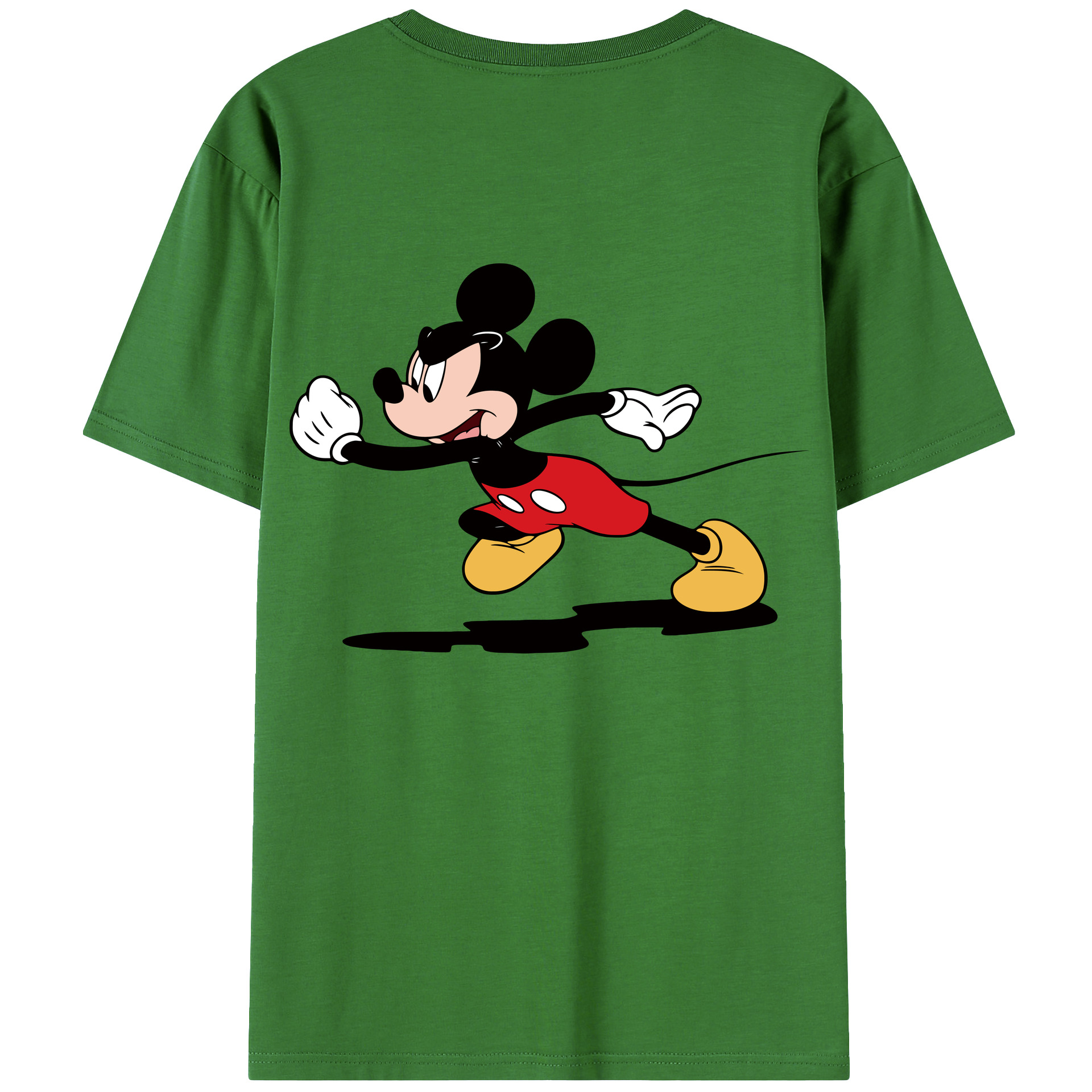 （画像用） ミッキーマウス Mickey Mouse レディース半袖Tシャツ(バックプリント)